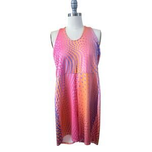 H&M Conscious Divided Women's Jumpsuit Romper Swirl Size M Pink Orange